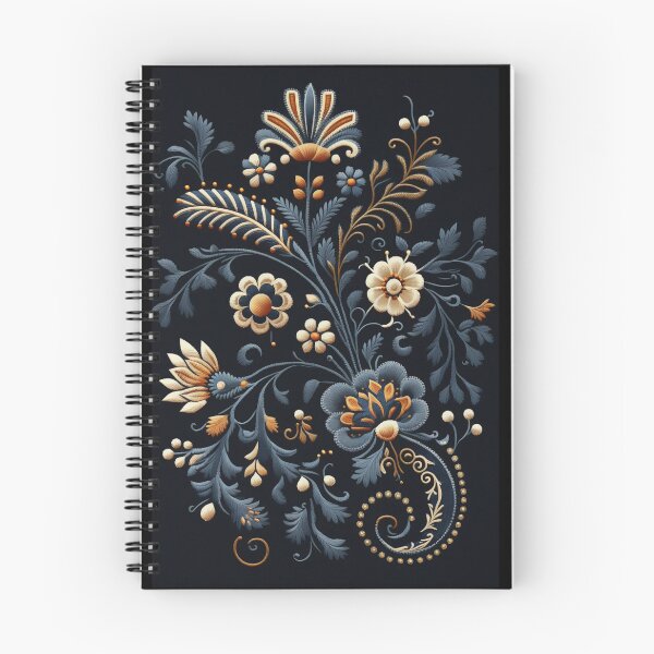 Item preview, Traditional Blue and White Portuguese Style Floral Embroidery Pattern designed and sold by Orianah.