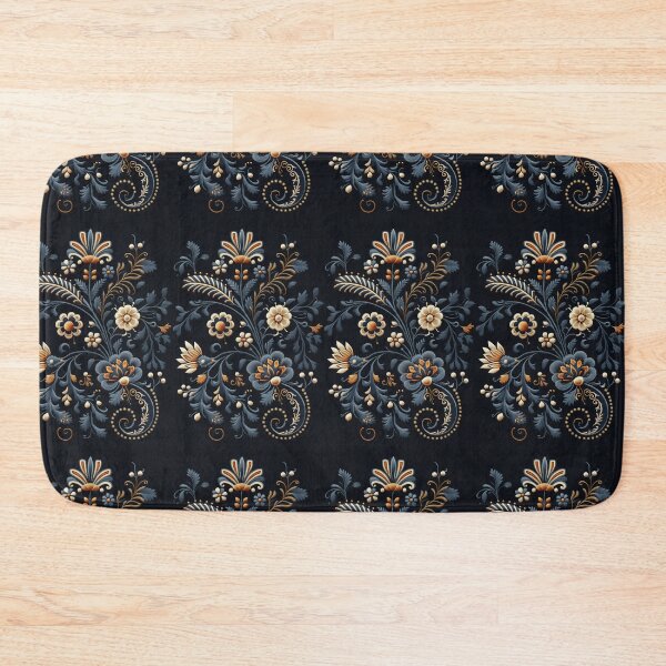 Item preview, Traditional Blue and White Portuguese Style Floral Embroidery Pattern designed and sold by Orianah.