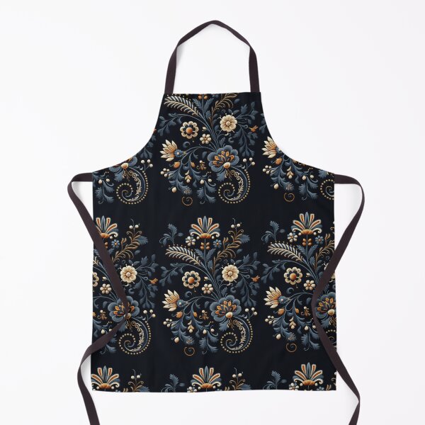 Item preview, Traditional Blue and White Portuguese Style Floral Embroidery Pattern designed and sold by Orianah.