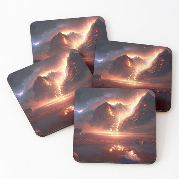 Item preview, Fantastic mountain landscape mk.8 designed and sold by ArtEatLove.