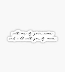 call me by your name Sticker