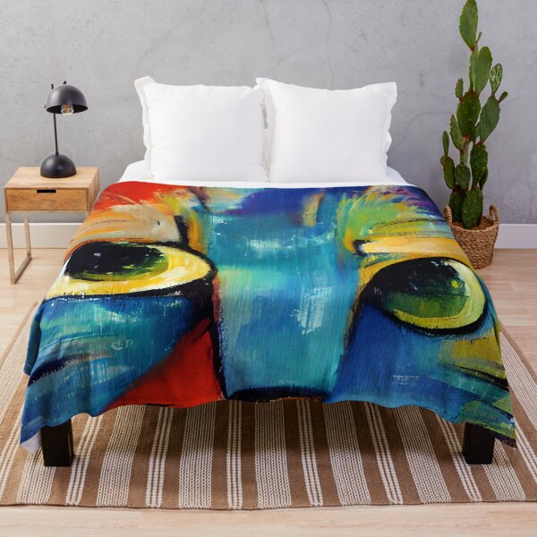 Item preview, Abstract Blue Cat designed and sold by PBJArt.