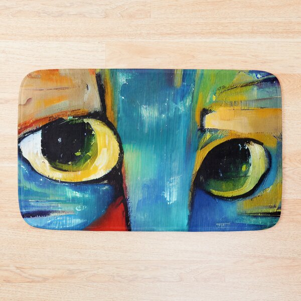 Item preview, Abstract Blue Cat designed and sold by PBJArt.