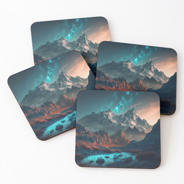 Item preview, Fantastic mountain landscape mk.11 designed and sold by ArtEatLove.