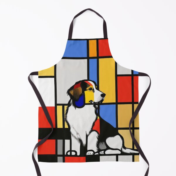 Item preview, piet mondrian dog designed and sold by Animally-Ai.