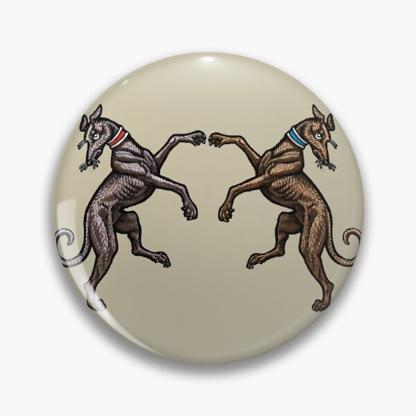 Artikelvorschau, Heraldische Jagdhunde entworfen und verkauft von FreyStrandDraws.