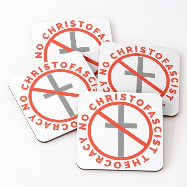 Item preview, No christofascist theocracy  designed and sold by Rachel the Artist .