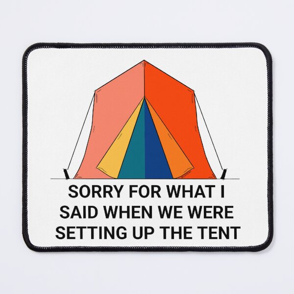 Item preview, Funny Camping Illustration designed and sold by KKDart.