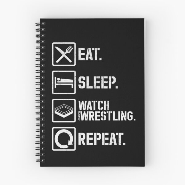 Item preview, Eat Sleep Watch Pro Wrestling Repeat designed and sold by mBshirts.