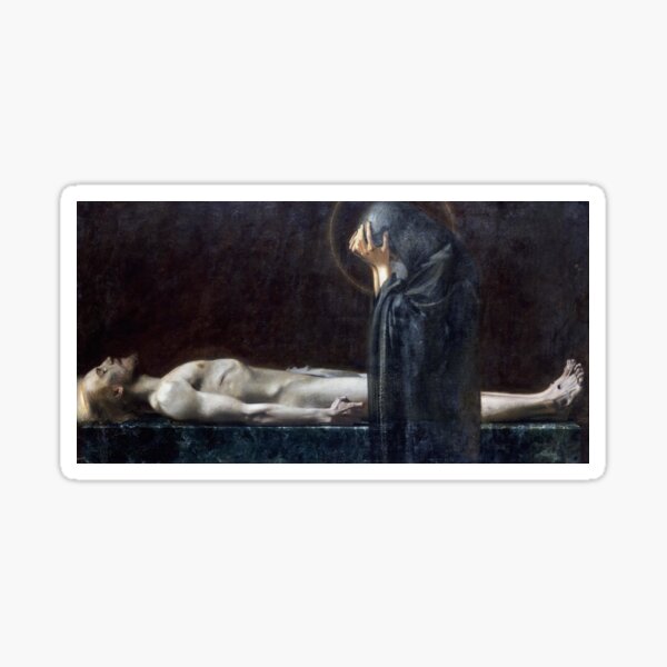 Vista previa del artículo con la obra «La Piedad de Franz von Stuck», diseñado y vendido por forgottenbeauty.