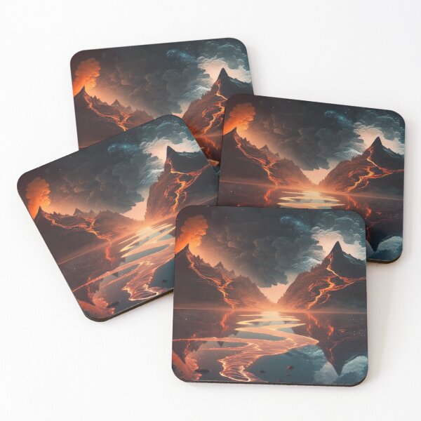 Item preview, Fantastic mountain landscape mk.16 designed and sold by ArtEatLove.