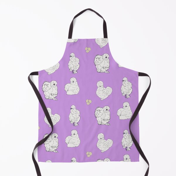 Item preview, White Silkie Chicken Pattern Purple designed and sold by Ashley Gagnon.