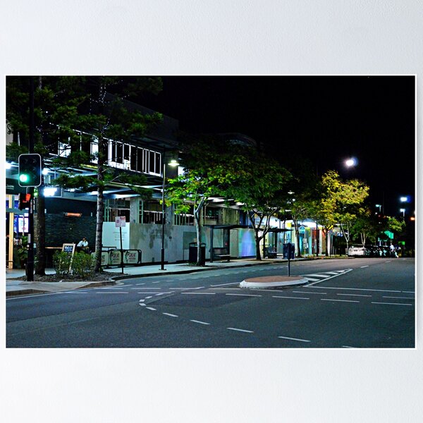 Item preview, Night scene - modern suburbia designed and sold by Kerry LeBoutillier.