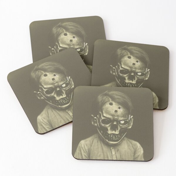 Item preview, The Boy with A Skull Face and Bullet Holes in his Head. designed and sold by Deeteeh.