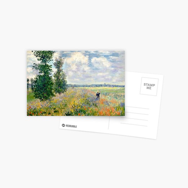 Poppy Fields near Argenteuil by Claude Monet Postcard