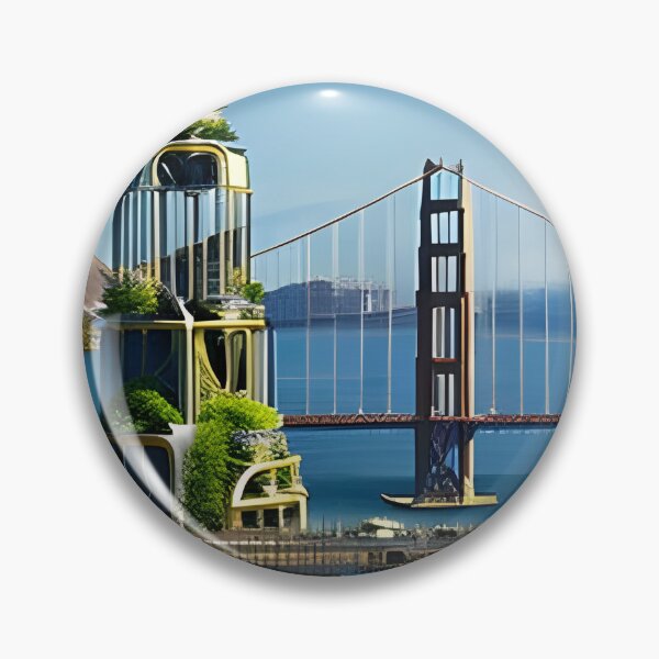 Item preview, Futuristic San Francisco designed and sold by PiaMedeaDigital.