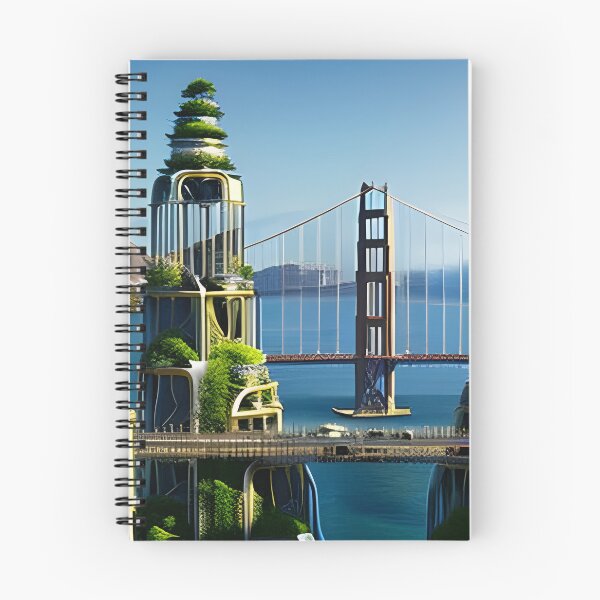 Item preview, Futuristic San Francisco designed and sold by PiaMedeaDigital.