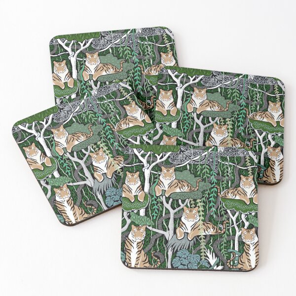 Item preview, Jungle Tiger Landscape Pattern  designed and sold by MarcSabuncu.