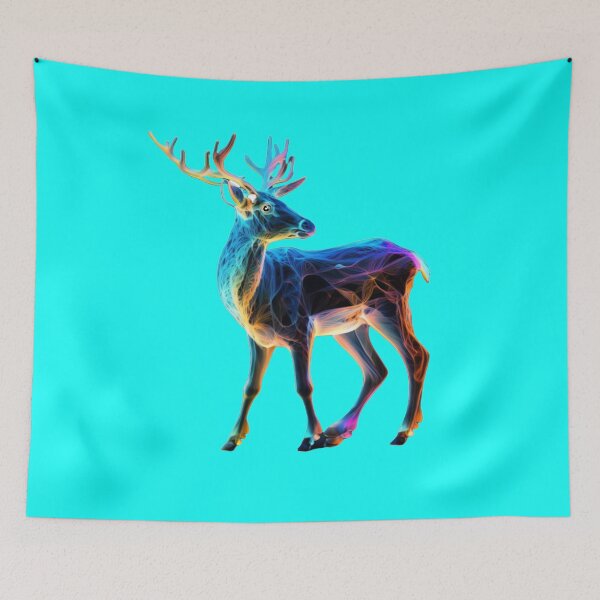 Item preview, Colourful and Beautiful Deer   designed and sold by GloriousArtSKD.