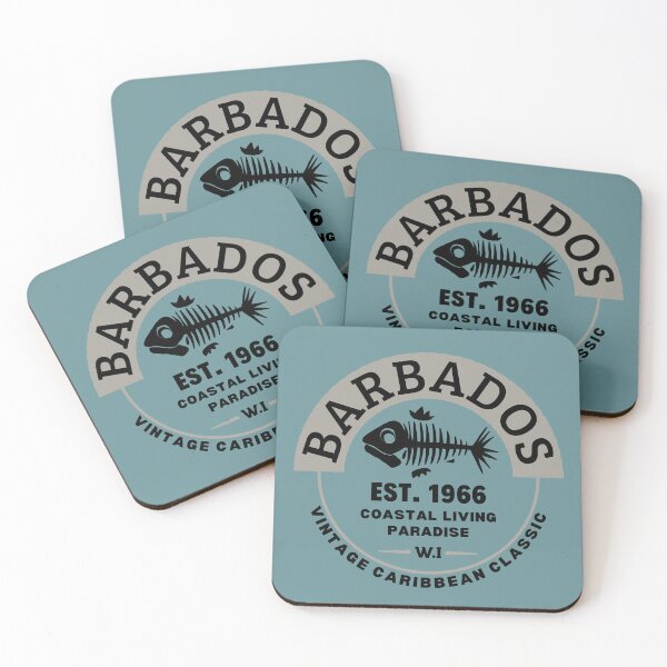 Item preview, Barbados West Indies Caribbean Logo Seascape designed and sold by ViewerEqualsPhoton.