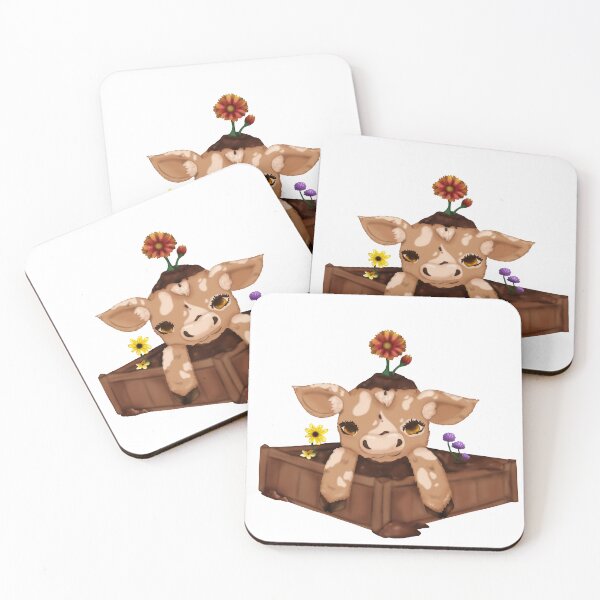 Item preview, Cow in a wooden planter box designed and sold by lunar-sights.