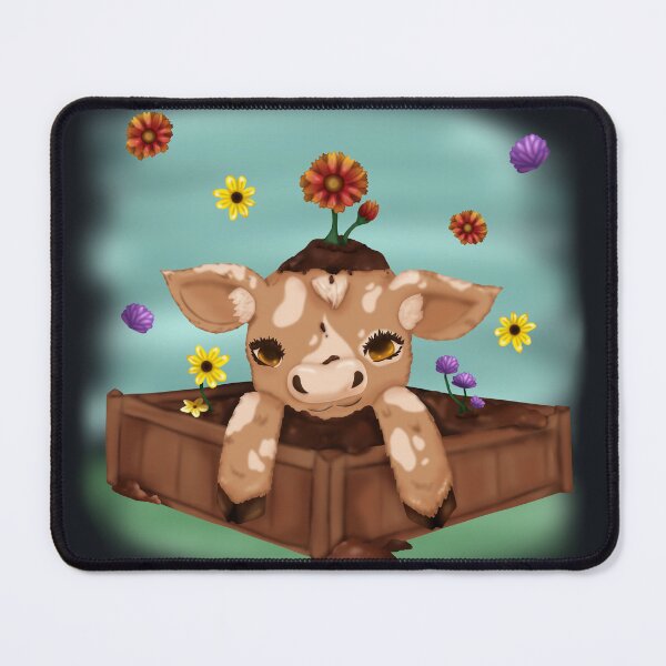 Item preview, Cow in a wooden planter box designed and sold by lunar-sights.