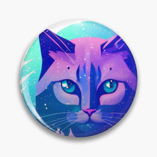 Item preview, Arctic Galaxy Space Cat #3 designed and sold by EdeniaArtStudio.