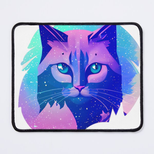 Item preview, Arctic Galaxy Space Cat #3 designed and sold by EdeniaArtStudio.