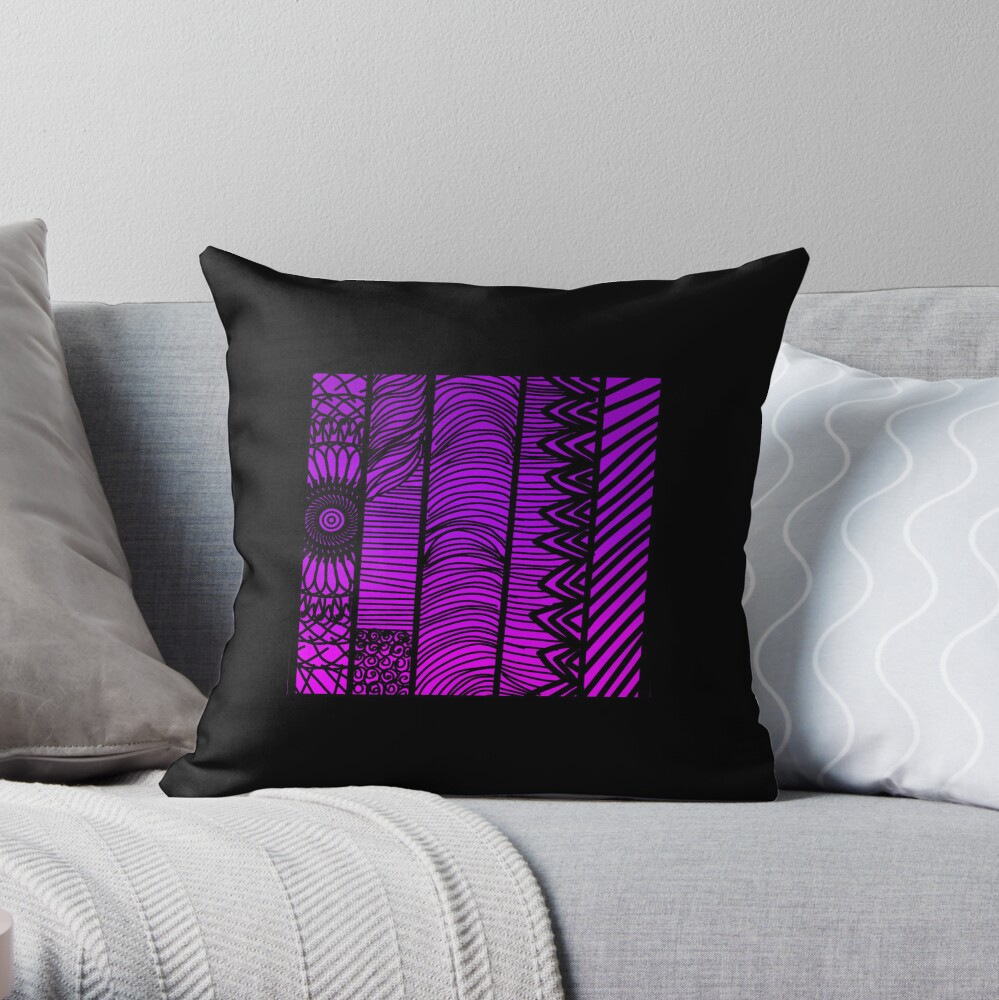Purple Things Throw Pillow for Sale by KORARU-co