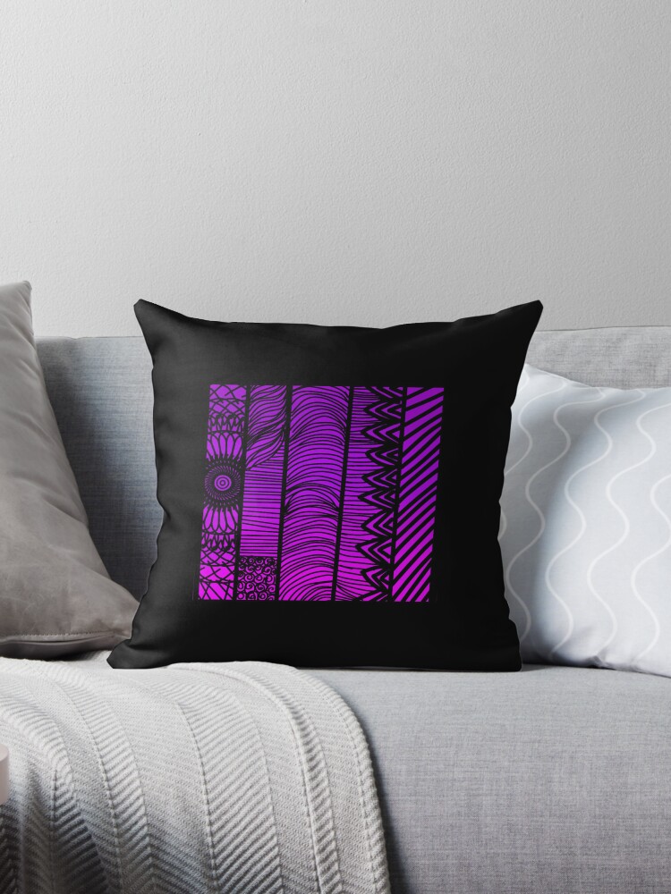 Purple Things Throw Pillow for Sale by KORARU-co