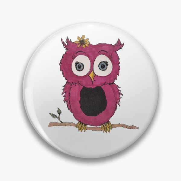 Item preview, Little Pink Owl designed and sold by kandras-art.