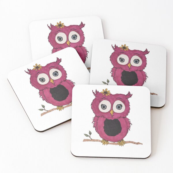 Item preview, Little Pink Owl designed and sold by kandras-art.