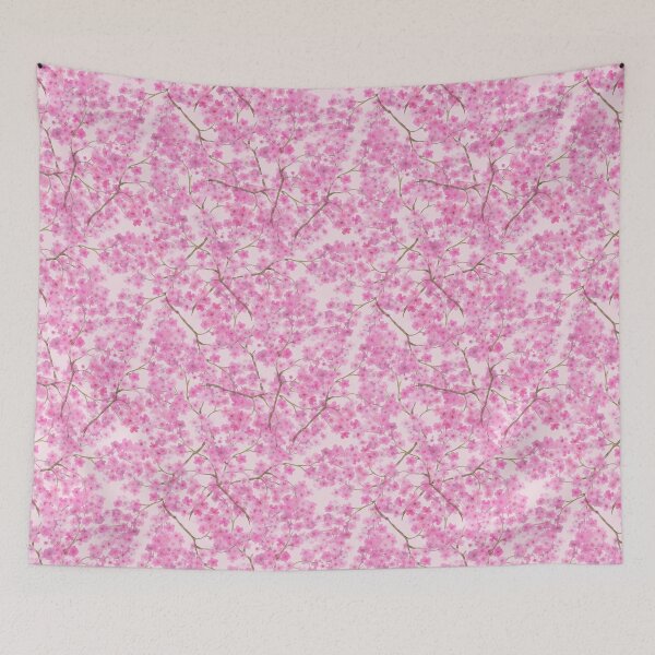 Item preview, Cherry Blossoms Beautiful Pink Flowers Pattern designed and sold by CheriesArt.