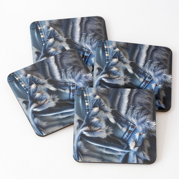 Item preview, Blue Denim Fur designed and sold by Demetria Matthews.