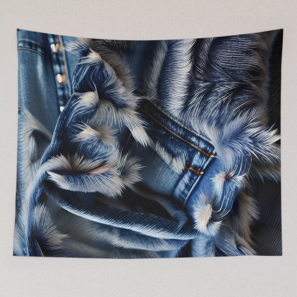 Item preview, Blue Denim Fur designed and sold by Demetria Matthews.