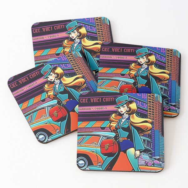 Item preview, A Super Woman in New York Through Cartoon! designed and sold by BrendaDesigner.