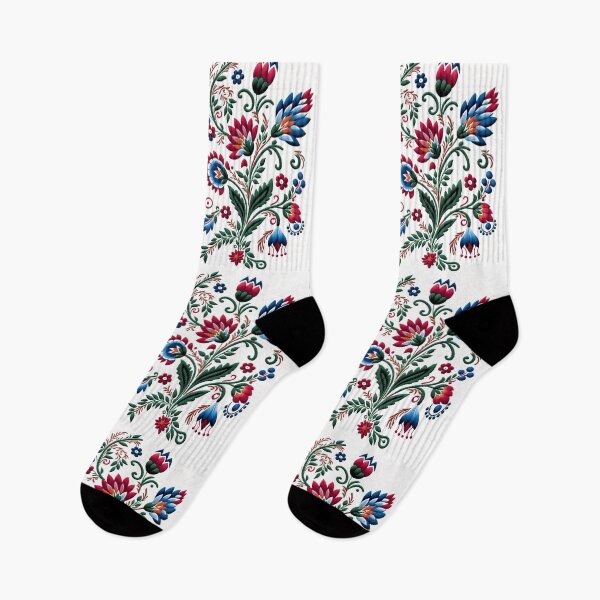 Item preview, Colorful Portuguese Style Folk Embroidery Pattern designed and sold by Orianah.