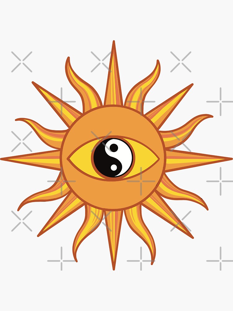 Thumbnail 3 of 3, Sticker, Peace of Sun designed and sold by Scatter-Brain.