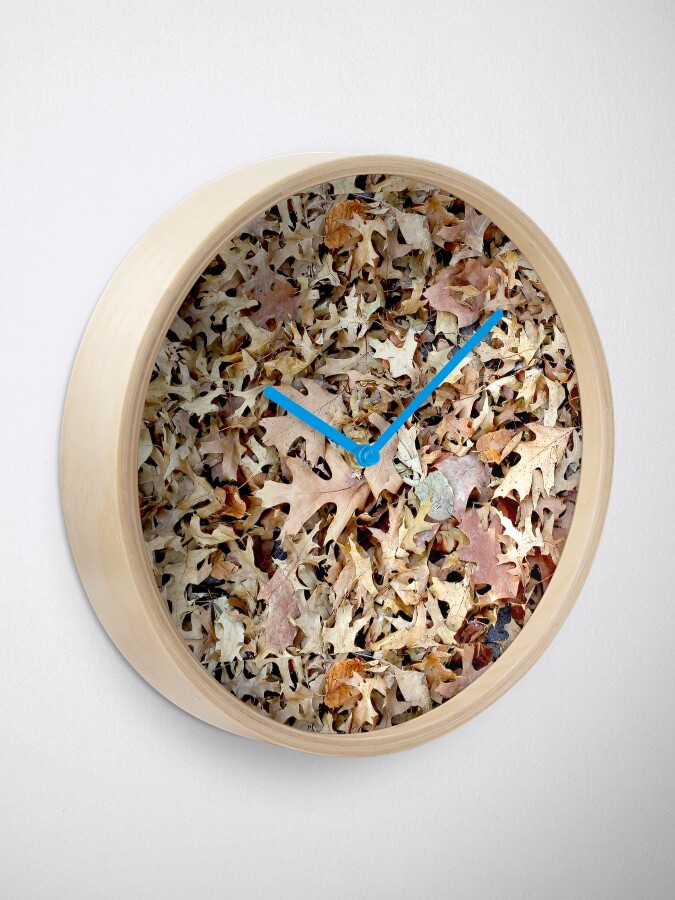 Alternate view of Autumn leaves Clock