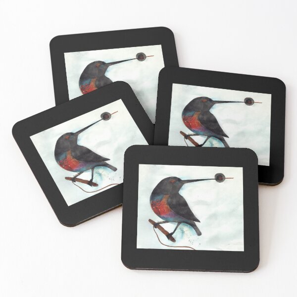 Item preview, Abstract bird watercolor illustration  designed and sold by The Snarky  Psychologist.