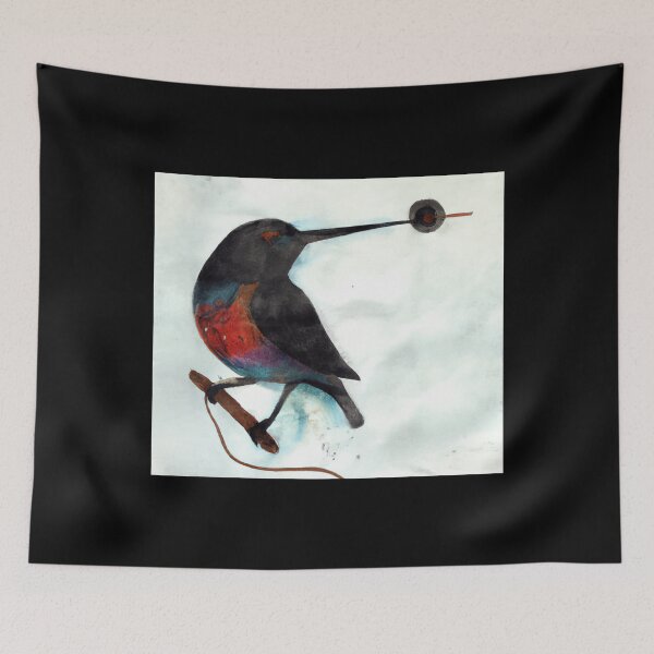 Item preview, Abstract bird watercolor illustration  designed and sold by The Snarky  Psychologist.