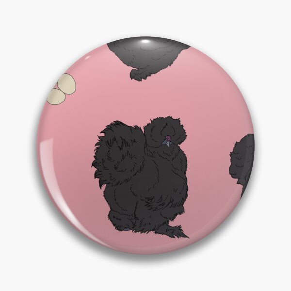 Item preview, Black Silkie Chicken Pattern Pink designed and sold by Ashley Gagnon.