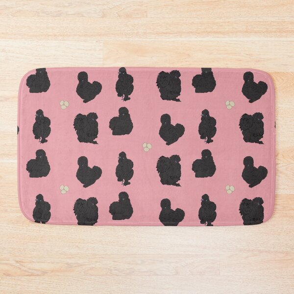 Item preview, Black Silkie Chicken Pattern Pink designed and sold by Ashley Gagnon.