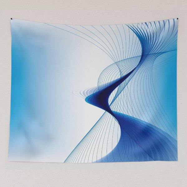 Item preview, Blue Lines Abstract Art designed and sold by Bruce ALMIGHTY Baker.