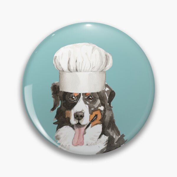 Item preview, Bernese Mountain Dog with Chef Hat  designed and sold by beastieboutique.