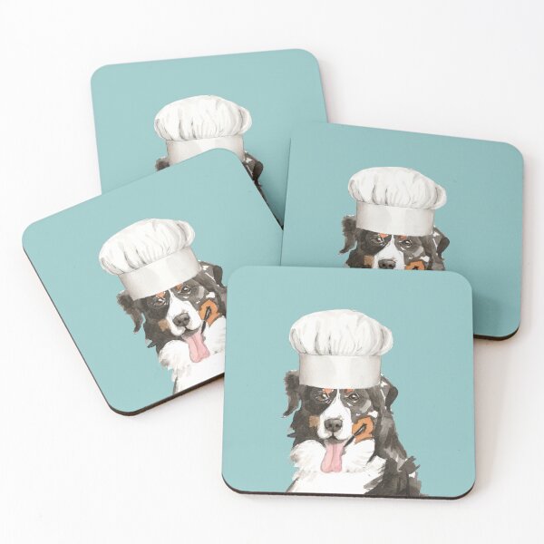 Item preview, Bernese Mountain Dog with Chef Hat  designed and sold by beastieboutique.