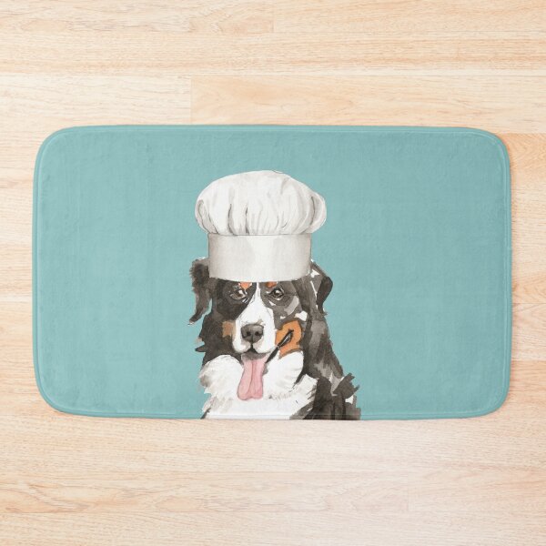 Item preview, Bernese Mountain Dog with Chef Hat  designed and sold by beastieboutique.