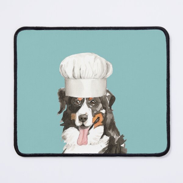 Item preview, Bernese Mountain Dog with Chef Hat  designed and sold by beastieboutique.
