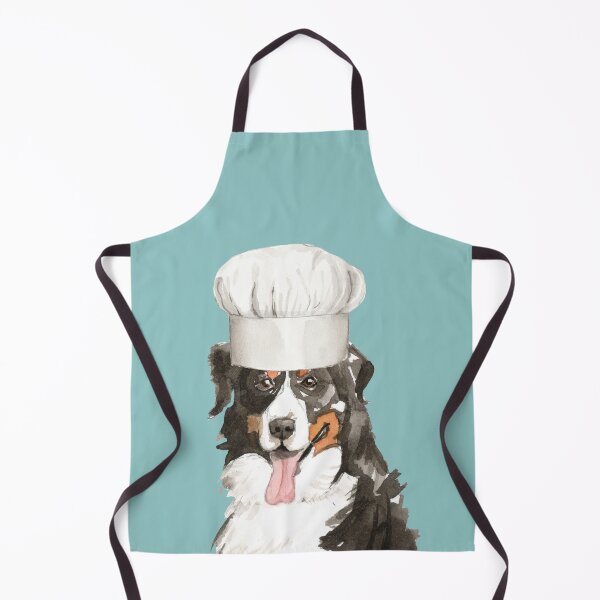 Item preview, Bernese Mountain Dog with Chef Hat  designed and sold by beastieboutique.