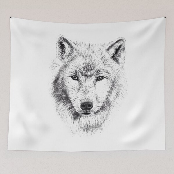 Item preview, Wolf portrait in transparency designed and sold by SylvieG18.